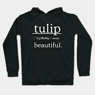 Tulip Definition Vintage Tulips Minimalist Positive Flora Hoodie